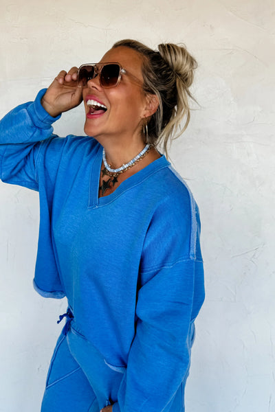 PREORDER: Faded Feels VNeck Pullover