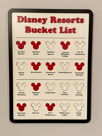 WDW Resort Bucket List Sign
