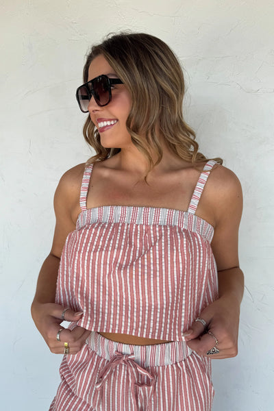 PREORDER: Seersucker Pant Set