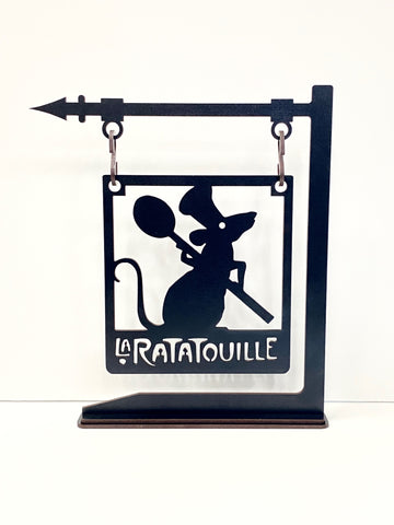 Hanging Rat Chef Sign (Freestanding)