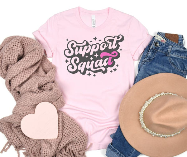 Support Squad Tee In Pink