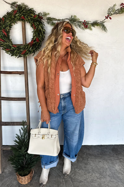 PREORDER: Linden Sherpa Vest Jacket