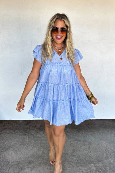 PREORDER: Day Dreaming Ruffle Dress