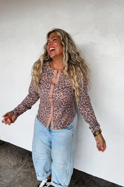 PREORDER: Kori Snap Button Waffle Top