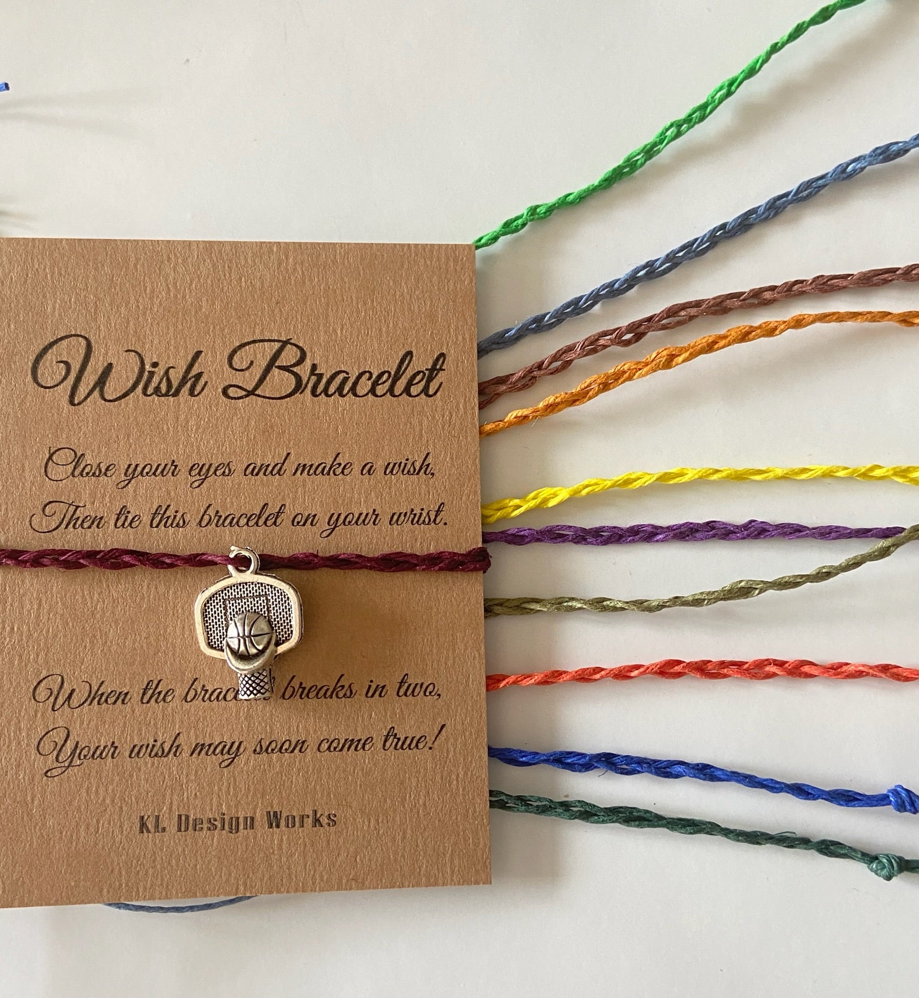 Wish Bracelet - Basketball Hoops