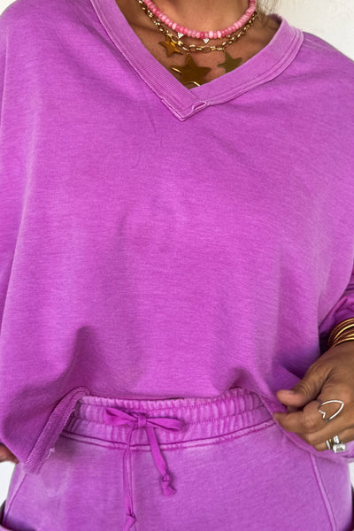 PREORDER: Faded Feels VNeck Pullover