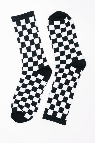 Check Yo'Self Quarter Socks
