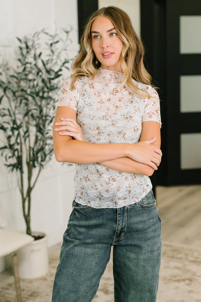 Confidently Cute Sheer Mesh Top