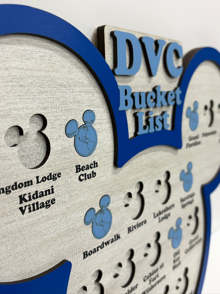 Resort Bucket List - DVC Resorts - Disney Inspired - Vacation Club