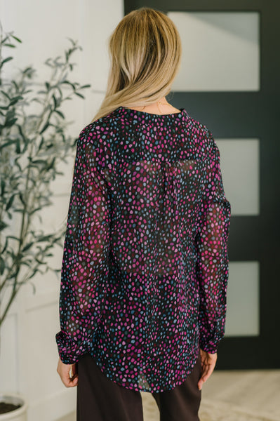 Doing the Most Polka Dot Blouse