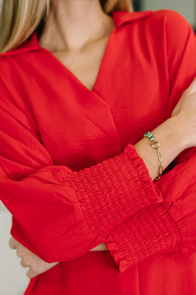 Easy Essence V-Neck Oversized Tunic Top