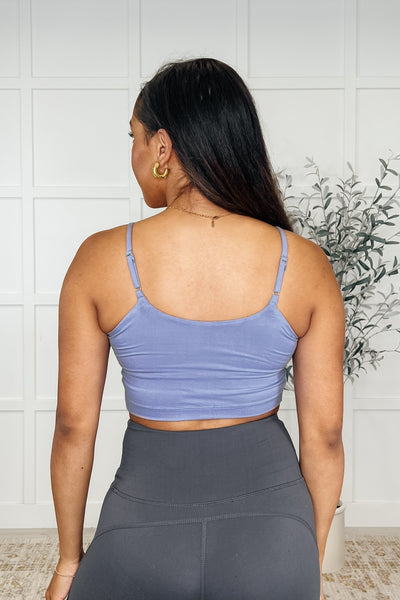 Hot Yoga Tank in Blue Hyacinth