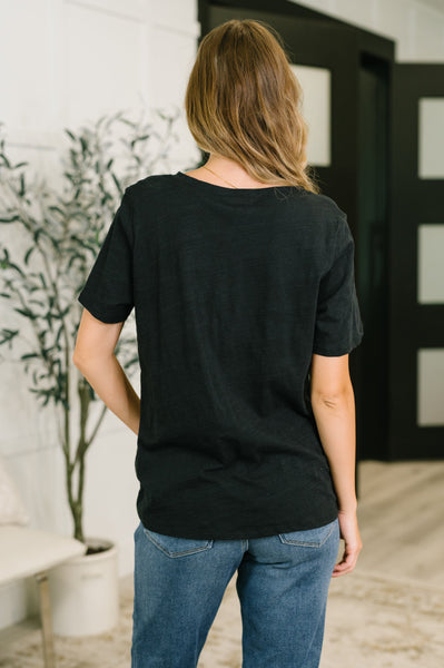 I Don't Have to Choose V-Neck Tee in Black