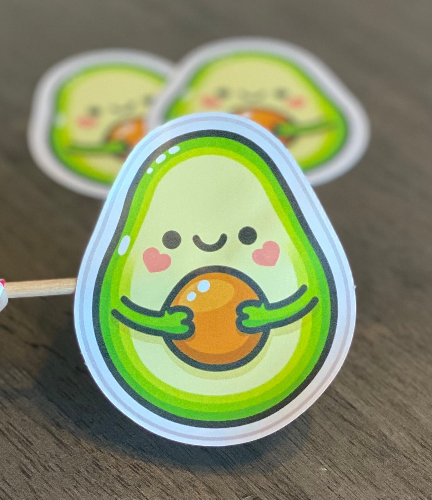Avocado Die Cut Stickers