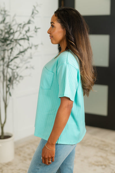 Take It Easy Slouchy Tee in Mint