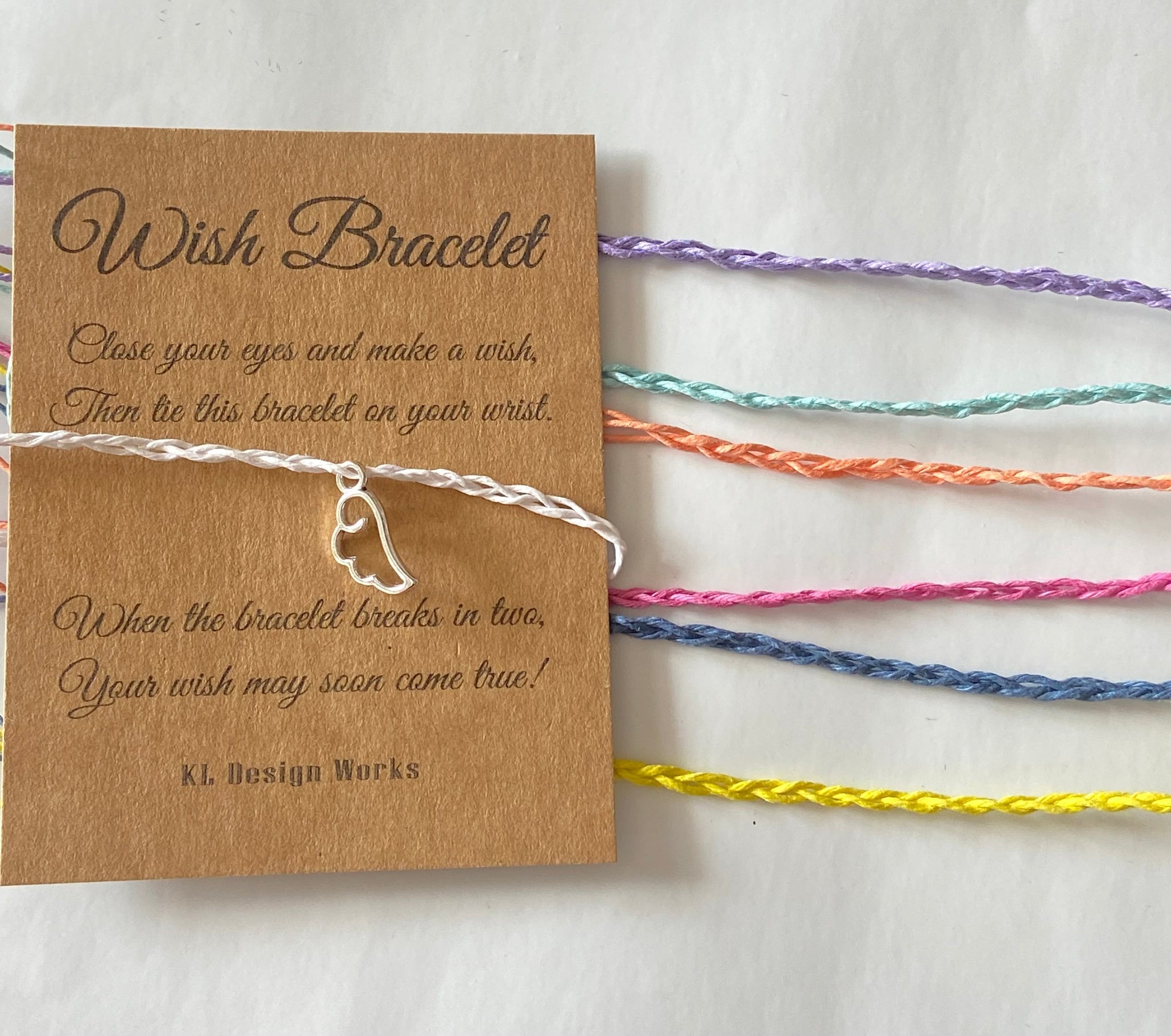 Wish Bracelet - Angel Wing Single
