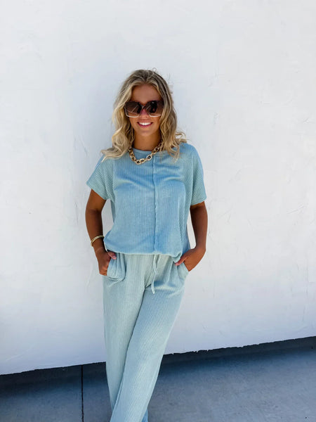 Sophia Ribbed Pants in Four Colors