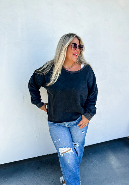 Kali Mineral Wash Sweatshirt In Assorted Colors