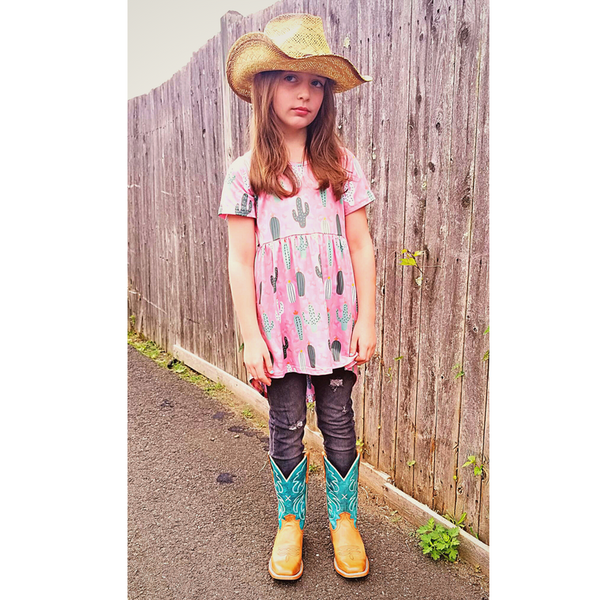 Dusty Rose Cactus Tunic